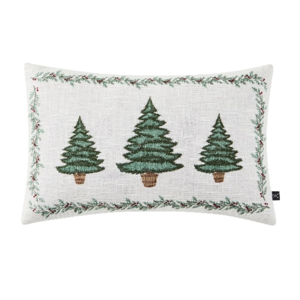 ❌❌NWT. My Texas House 14" x 22" Ivory Trees Pillow